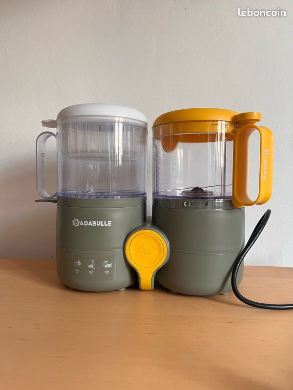 Robot Culinaire Bébé B-Easy Badabulle 4 En 1 – Cuisson Vapeur + Mixage Simultané, Ultra Simple Et Rapide