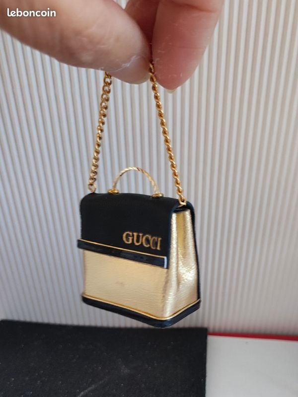 Sac Miniature En Cuir Pour Poupée Parisienne – Époque 1900 – Rare – Marque BRU JUMEAU