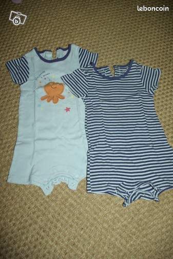 Lot de 2 pyjashorts 24 mois KIABI jujuvogue (image 1)
