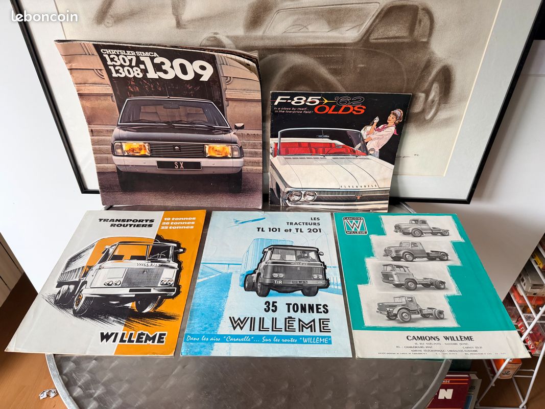 Lot indissociable de 5 depliants publicitaires berliet saviem unic willeme (image 1)