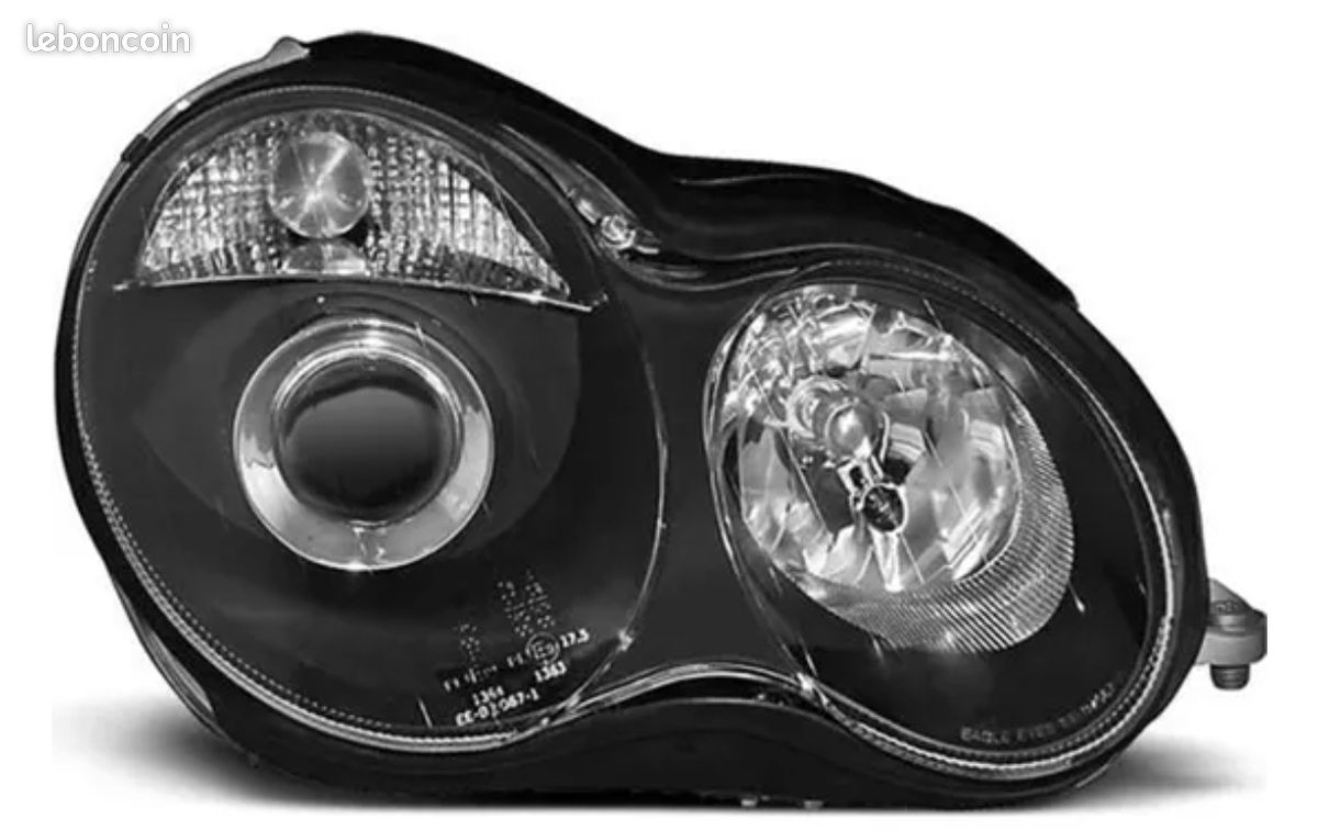 Phares fond noir mercedes W203 (image 2)