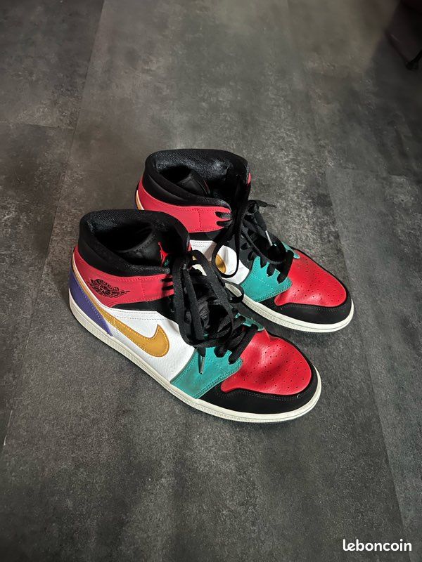 Baskets Air Jordan Mid Bred Multi Color Chaussures