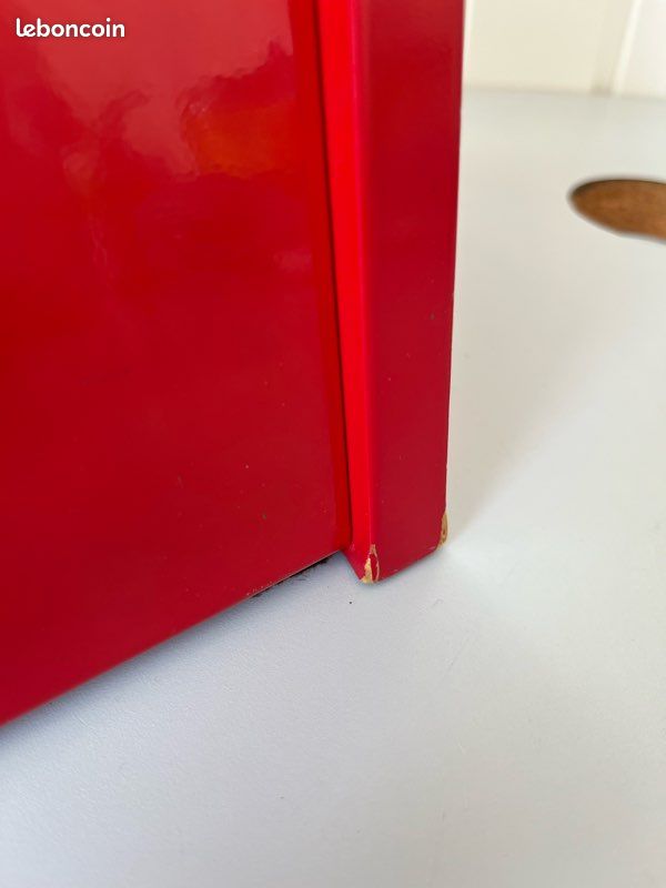 Horloge Armoire Métal Rouge Ikea PS Design Thomas Sandell Suède Années 90 (image 15)