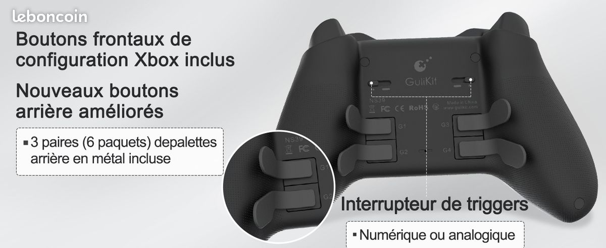 Manette Gulikit KK3 MAX neuve scellée – Switch / PC / Steam Deck / Android / iOS (image 6)
