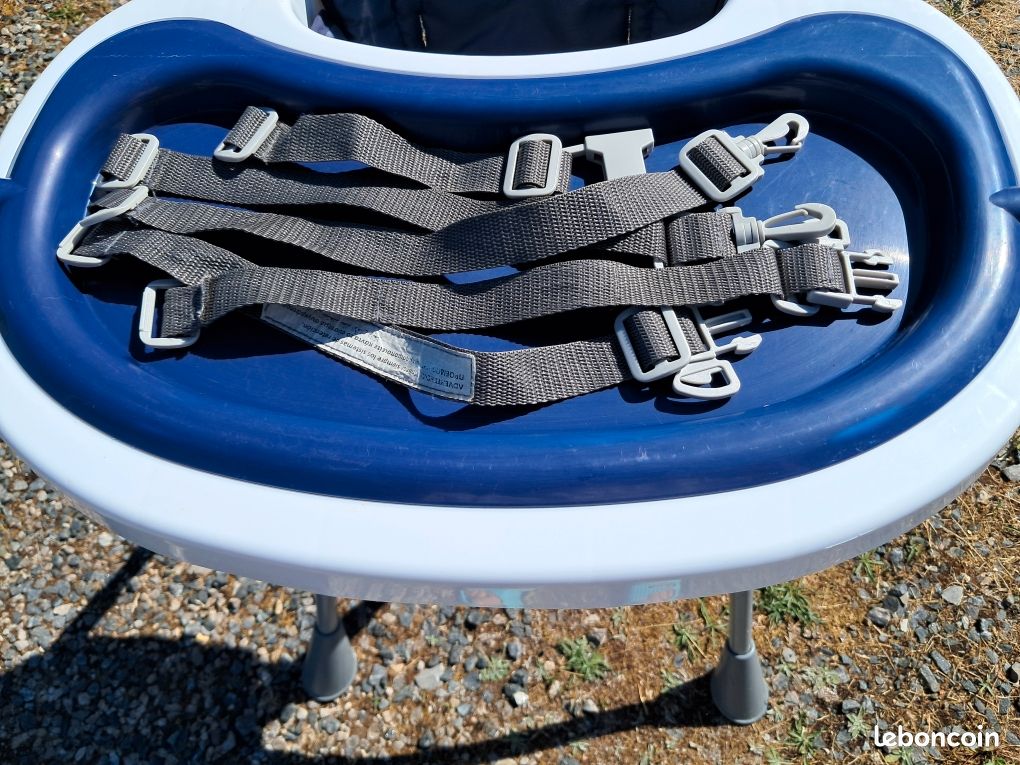 Chaise haute Orchestra Premaman Basic. Housse bleue (image 8)