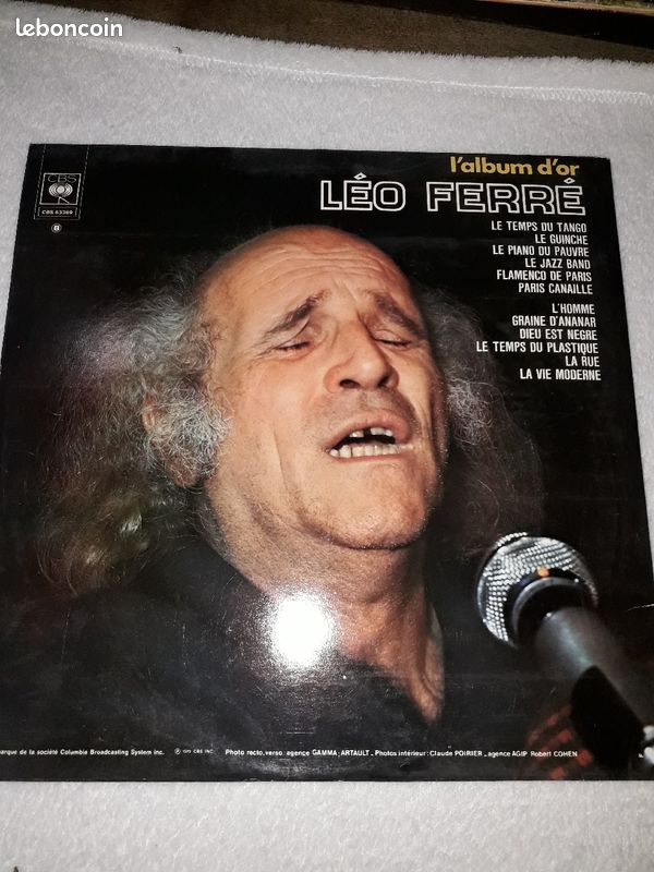 Vinyle 33 tours Leo Ferré, L' album d'or (image 3)