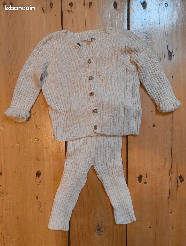 Ensemble Cadet Roussel blanc 3mois Vêtements bébé