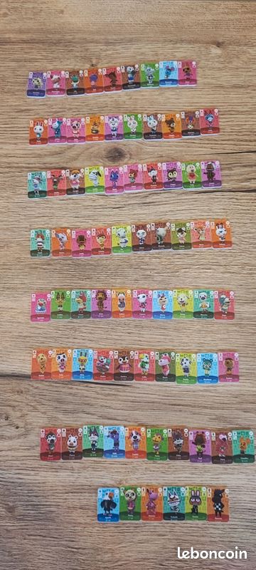 Lot De Cartes Amiibo Animal Crossing – Ouvertes Mais Jamais Utilisées