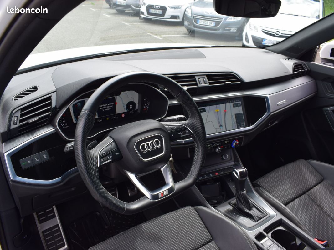 AUDI Q3 35 TDI 150 CV S-LINE S-TRONIC / 1ère MAIN / CROCHET D'ATTELAGE / PACK BLACK (image 16)