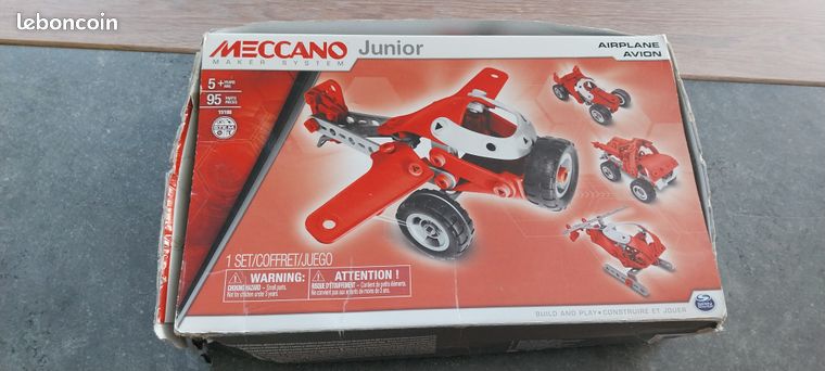 meccano NOTICE CONSTRUCTEUR D'AVION n° 0 1,10 francs originale
