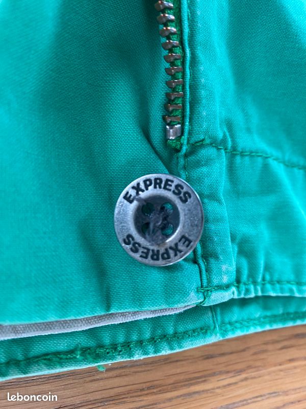 Bermuda homme Express vert TBE taille 34 (image 2)