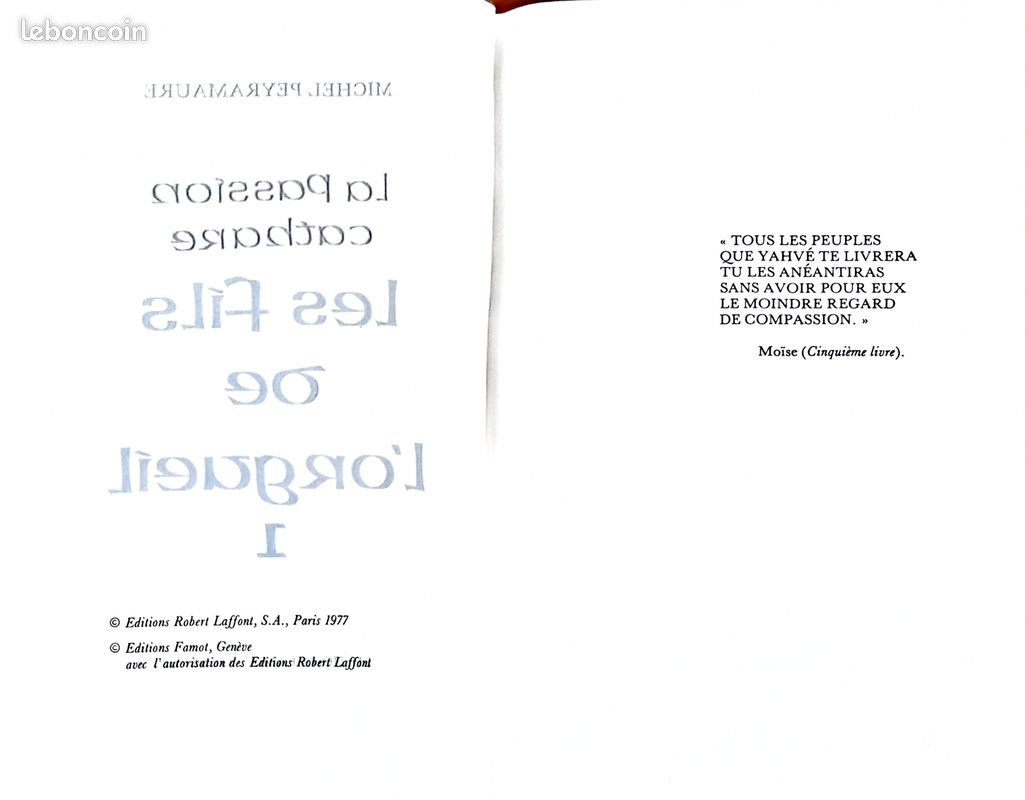 Collection complète La Passion Cathare - Michel Peyramaure (6 vol.) Laffont 1977 (image 3)