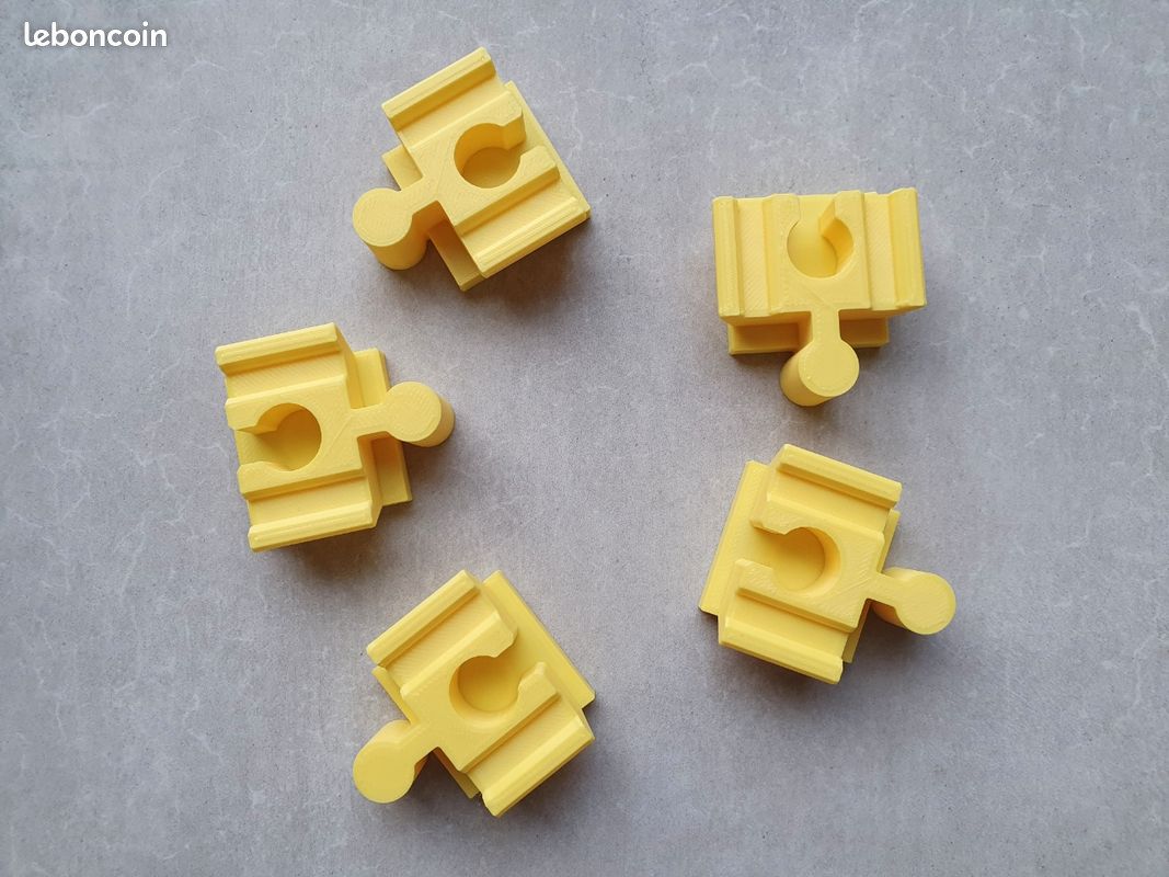 Lacuna Lot De 60 Adaptateurs Pour Brio Et Duplo – Trains En Bois Et Blocs De Serrage – Fabriqué En Europe