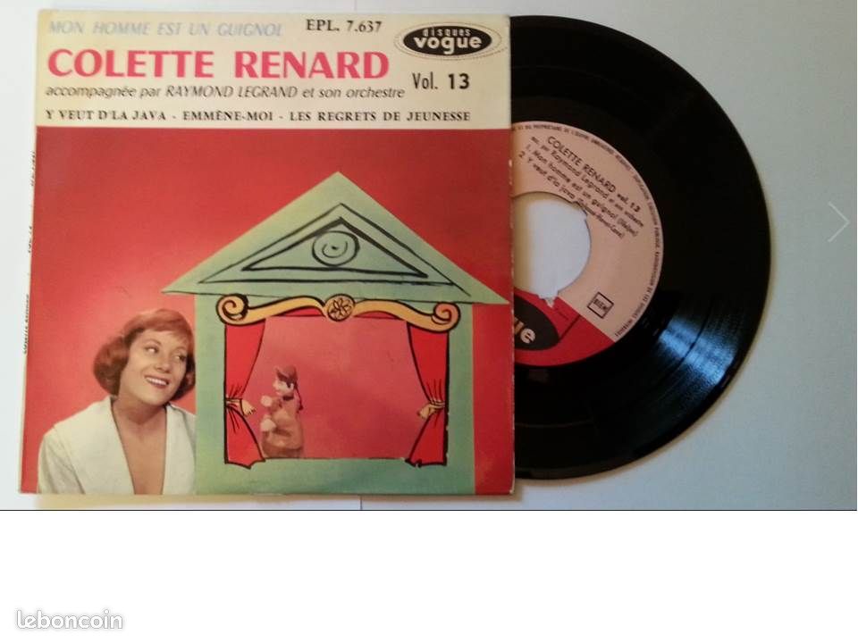 45T - Colette Renard - Il veut d'la java (image 1)