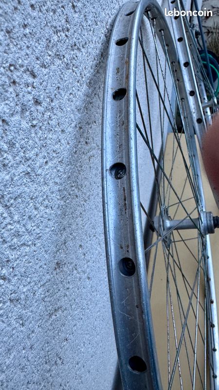 Paire de roues maillard hélicomatic vélo vintage ancien 6 vitesses - Collection