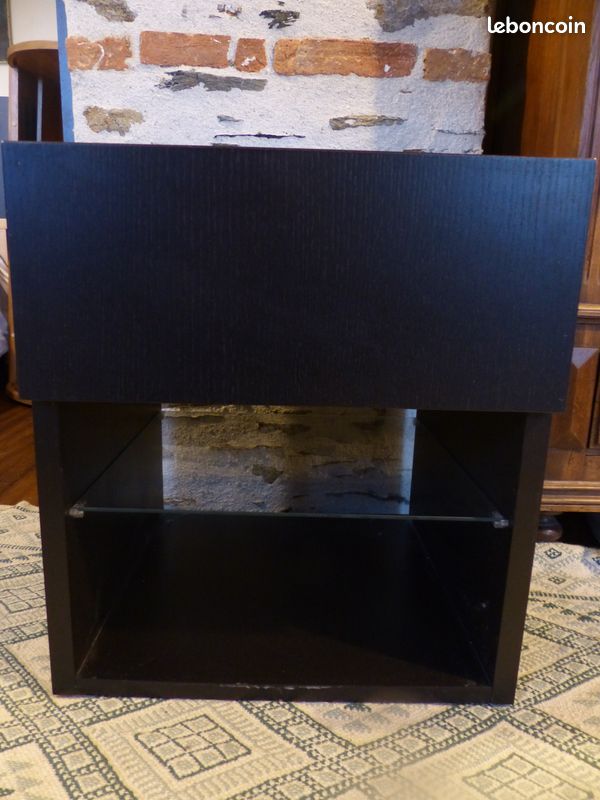 Table chevet noire (image 1)