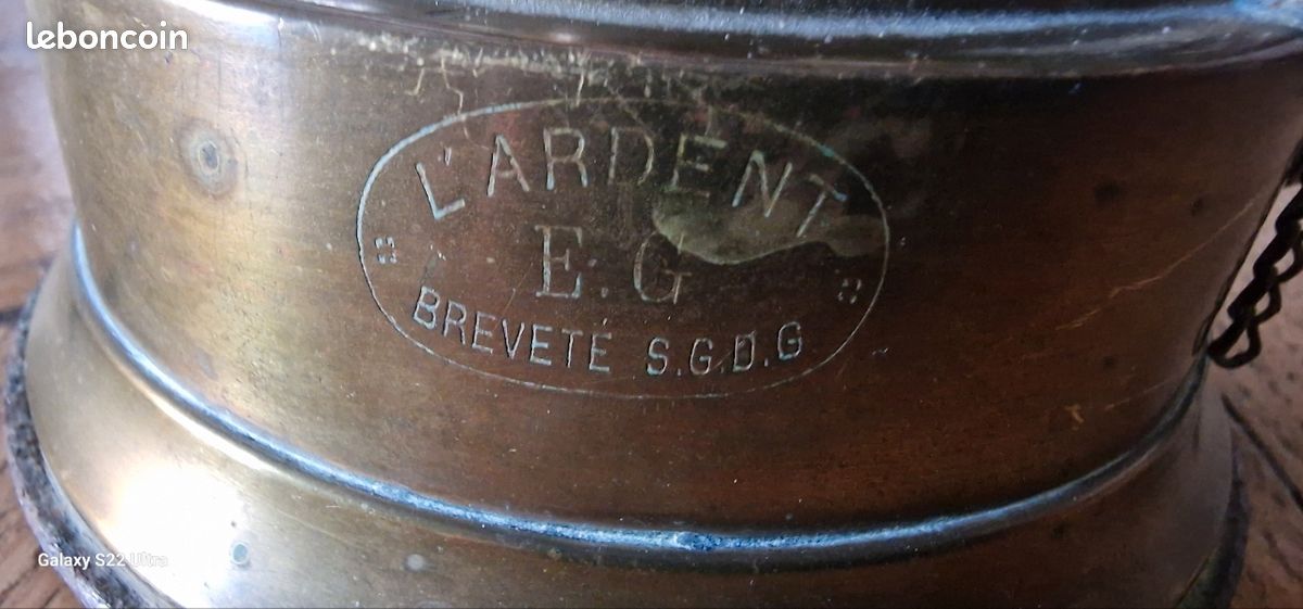 Rechaut en cuivre,"L'argent EG" (image 4)