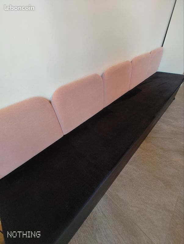 Banquette banc velours de tapissier (image 3)