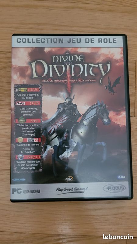 Jeu PC Divine Divinity - Version Française - Bon état