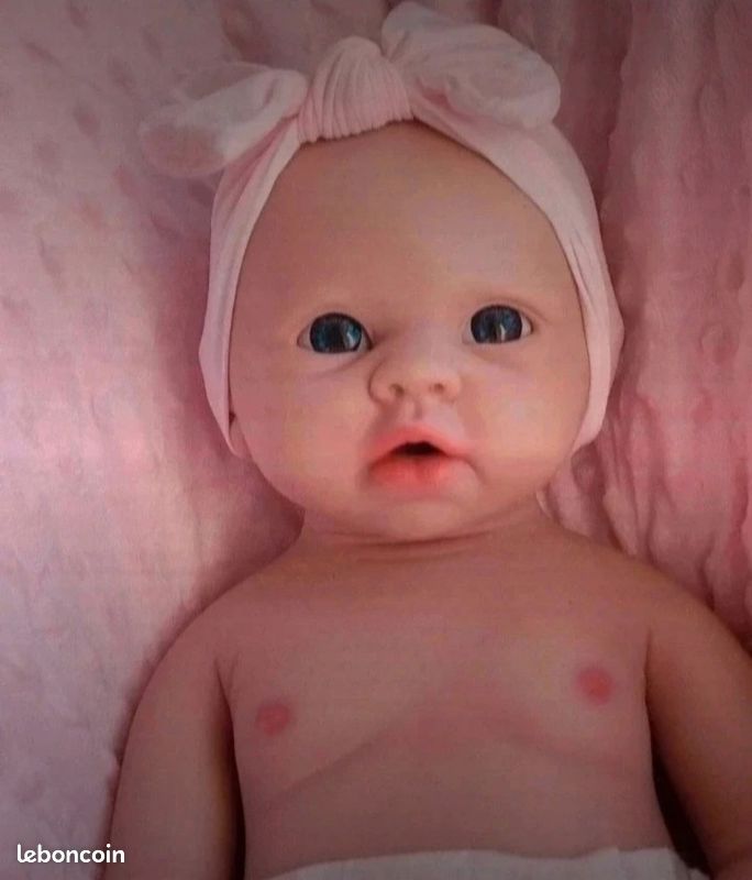 23'' Reborn Baby Doll Full Body Soft Vinyl Realistic Newborn Girl Dolls Kid Gift