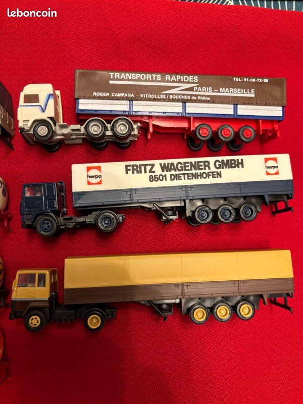 Camion Militaire Gris – Échelle HO 1:87 – Marque Herpa/Viking? – Plastique – Neuf Ancien Stock – Modélisme