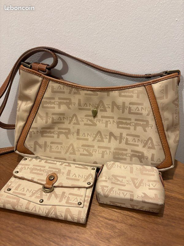 Sac Fourre-tout LR Femme Vintage Avec Porte-monnaie - Cuir PVC/polyester Marron - Occasion