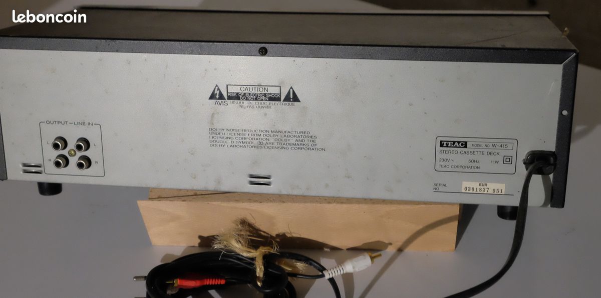 Lecteur de double cassettes TEAC (image 3)