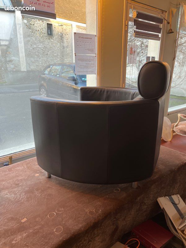 Fauteuil Bernard massot confort en cuir (image 3)