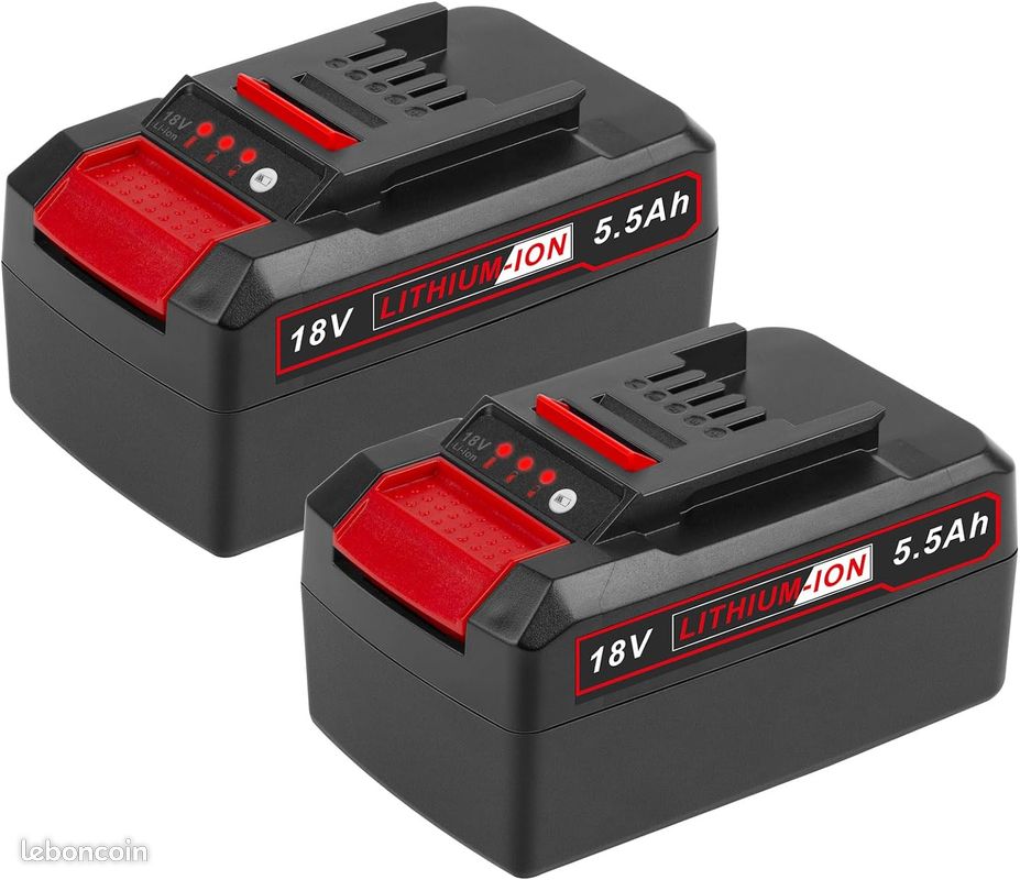 LabTEC 2 Packs 5500Ah Batterie de Rechange pour X-Change Power, Compatible avec Toutes Les Batteries d'outils 18V et Power X-Change Family avec indicateur LED (image 1)