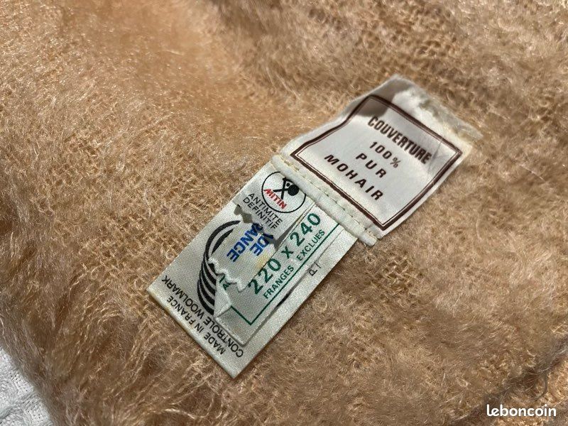 Couverture laine pur Mohair (image 2)