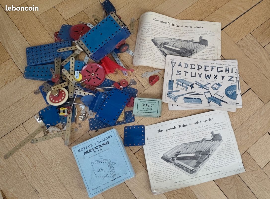 LOT DE DIFFÉRENTES pièces de jeu de Meccano ancien EUR 40,00 - FR LOT DE DIFFÉRENTES pièces de jeu de Meccano ancien EUR 40,00 - FR