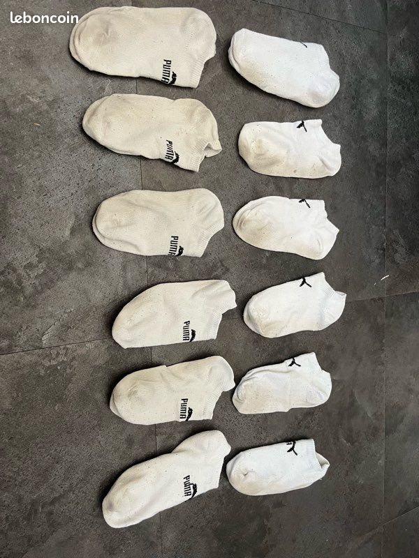 Lot de chaussettes puma blanche (image 1)