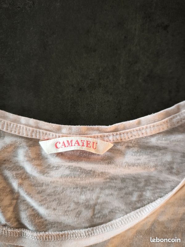 Tee-shirt Camaïeu – XS – Très bon état (image 4)