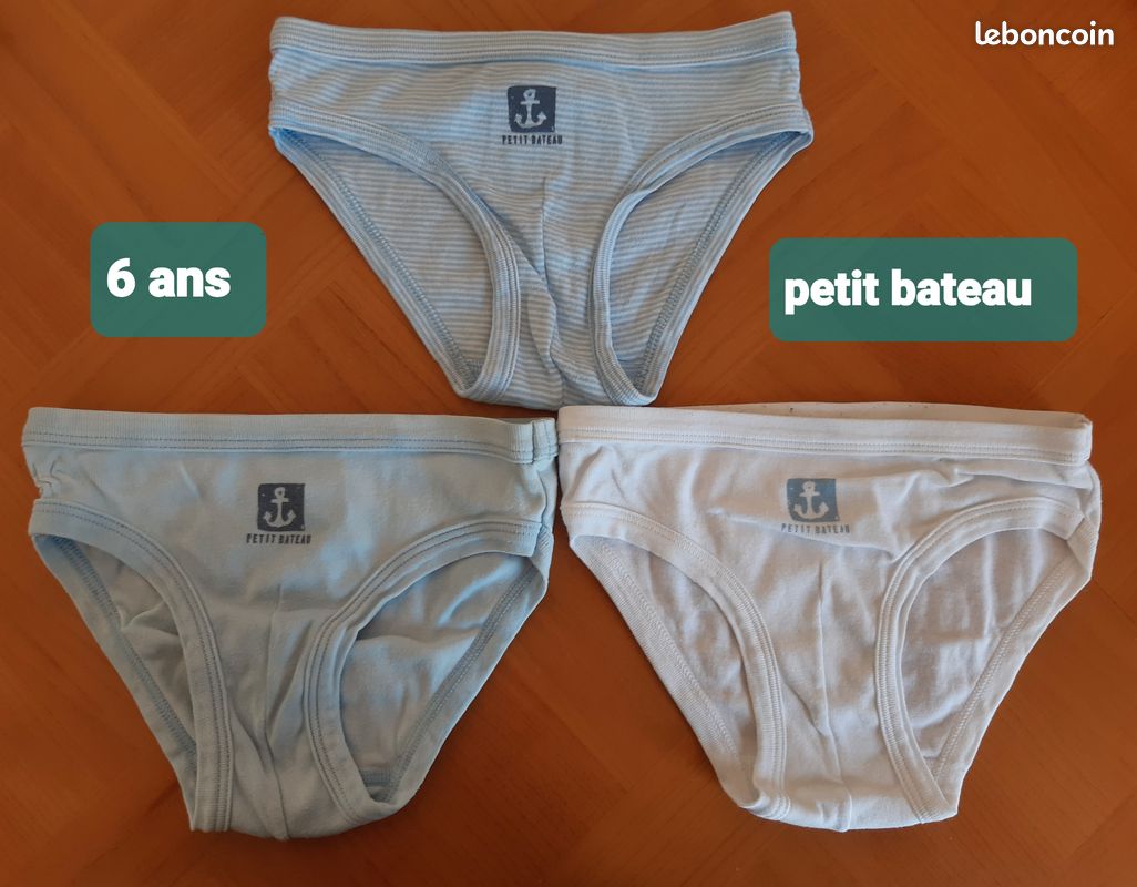 Slip Blanc Petit GarÃ§on En Slip Sous Vêtement Slip GarÃ§on Petit - Main Image