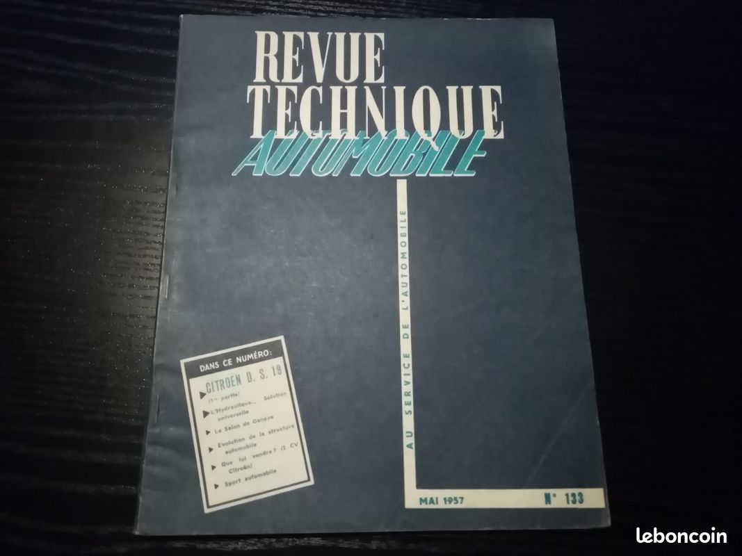 Revue Technique Citroën DS19 - 2ème Partie - Édition 1957 Pour Collectionneurs