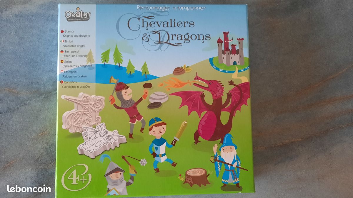 Personnages à tamponner Chevaliers et dragons (image 2)