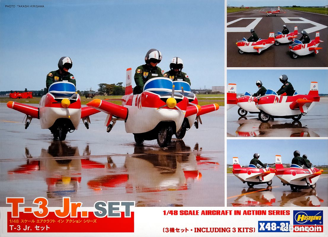 Maquette avion HASEGAWA HSG36021 X48-21 T-3 Jr. SET 1/48 (image 2)