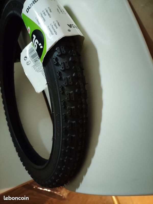 Pneu vélo enfant tringle rigide 14x1.75 / etrto 44-254 noir BTWIN