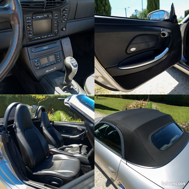 PORSCHE Boxster S Type 986 3.2l boite mécanique – Échappement Inox – Radars de recul – Capote neuve – Très bel état - Climatisation automatique (image 4)