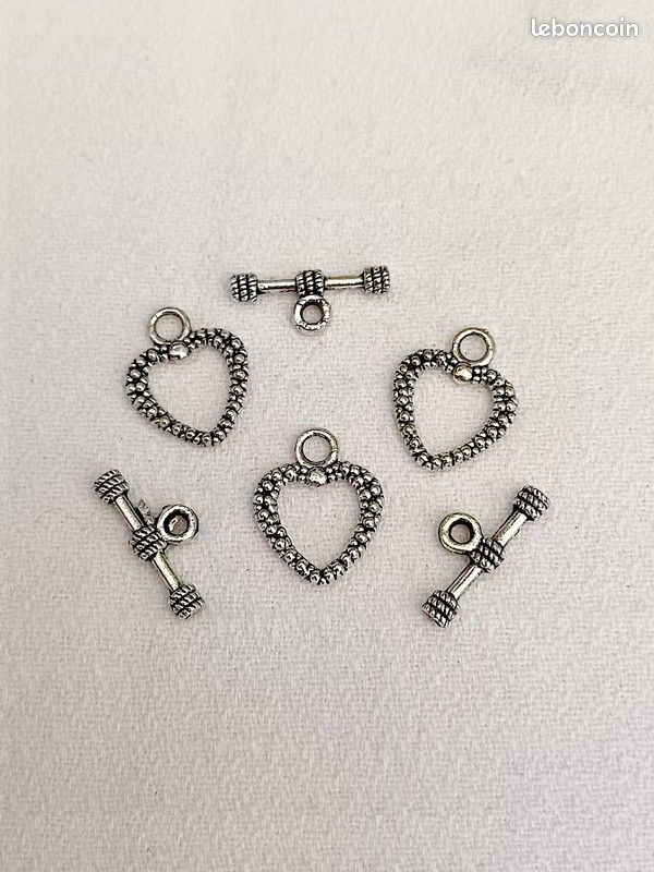 3 Fermoirs Toggle 19X15,5mm _ Apprêts pour création bijoux collier bracelet _ F006 (image 1)