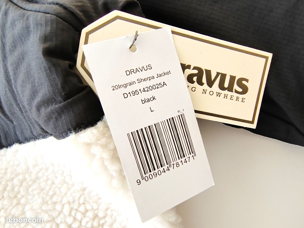 Veste homme sherpa DRAVUS 20Ingrain Sherpa Jacket, taille L [NEUF] (image 6)