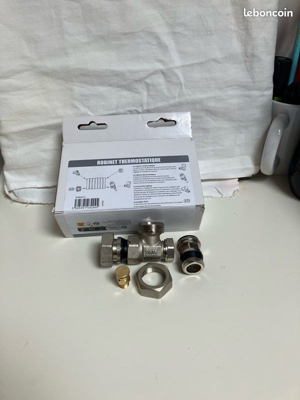 Corps de robinet thermostatique radiateur sans tête (image 1)