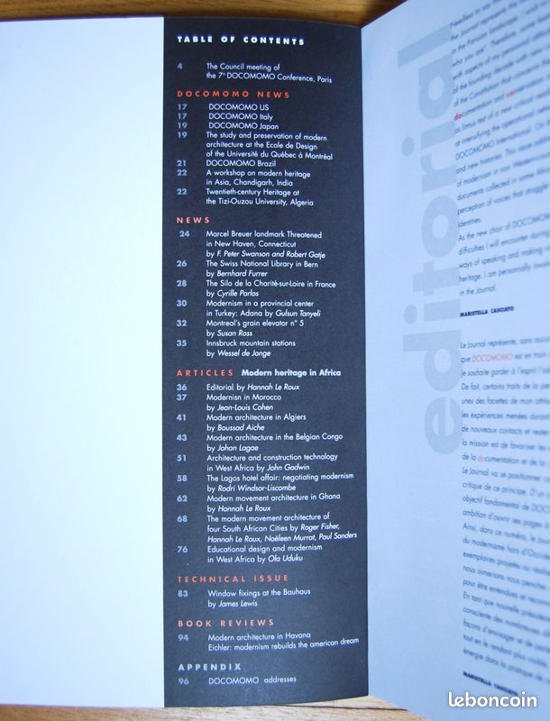 Modern Heritage in Africa - Docomomo journal (image 2)