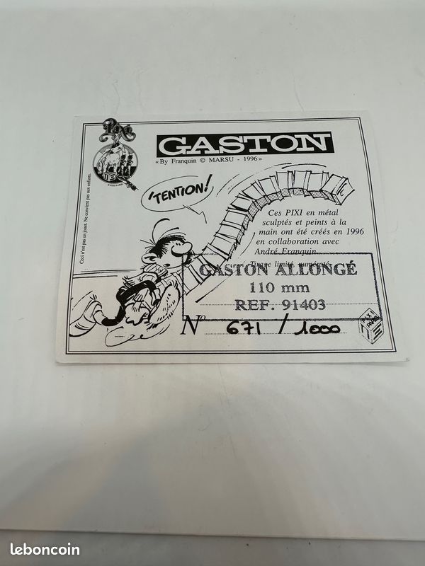 Pixi Franquin Gaston - Gaston sur son ressort