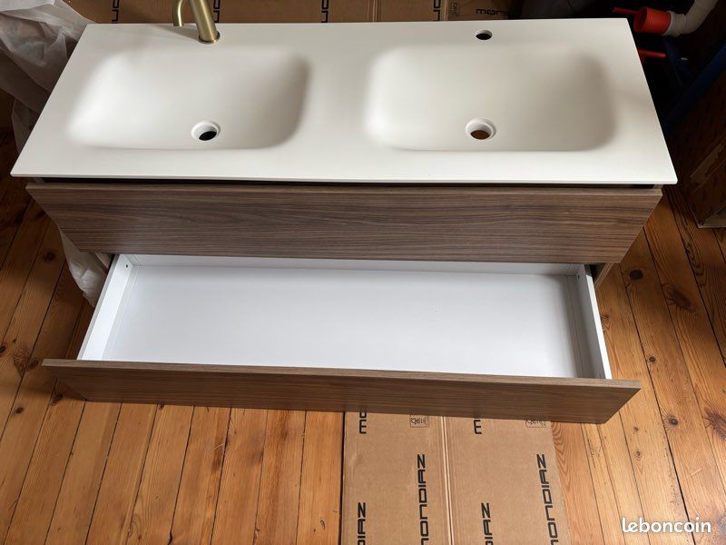 Meuble vasque mocha noyer (image 3)