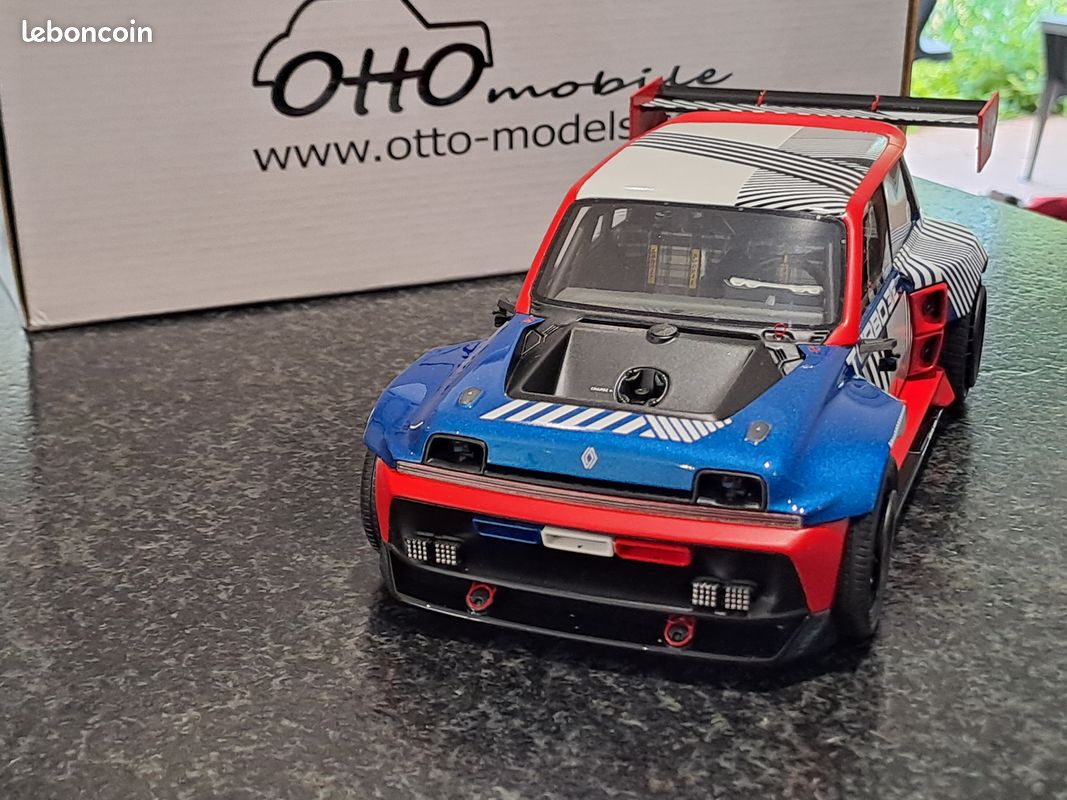 OttOmobile 1/18 – Renault 5 Turbo 3E E-Tech 2023 – Bleu – Résine – OT1175
