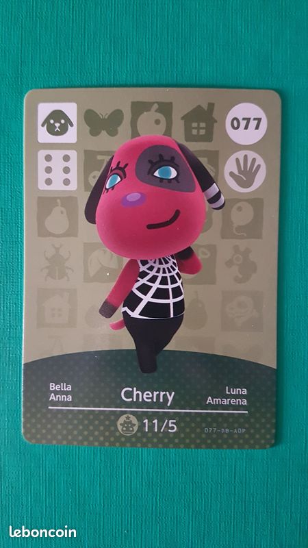 Carte amiibo animal crossing serie1 anna 077 (image 1)