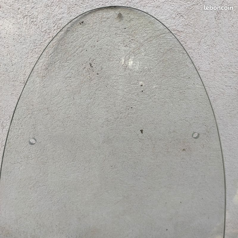 Plaque verre ovale (image 2)