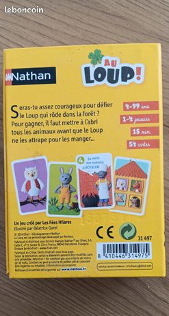 Nathan Le jeu du loup Jeu de société Apprendre (Français