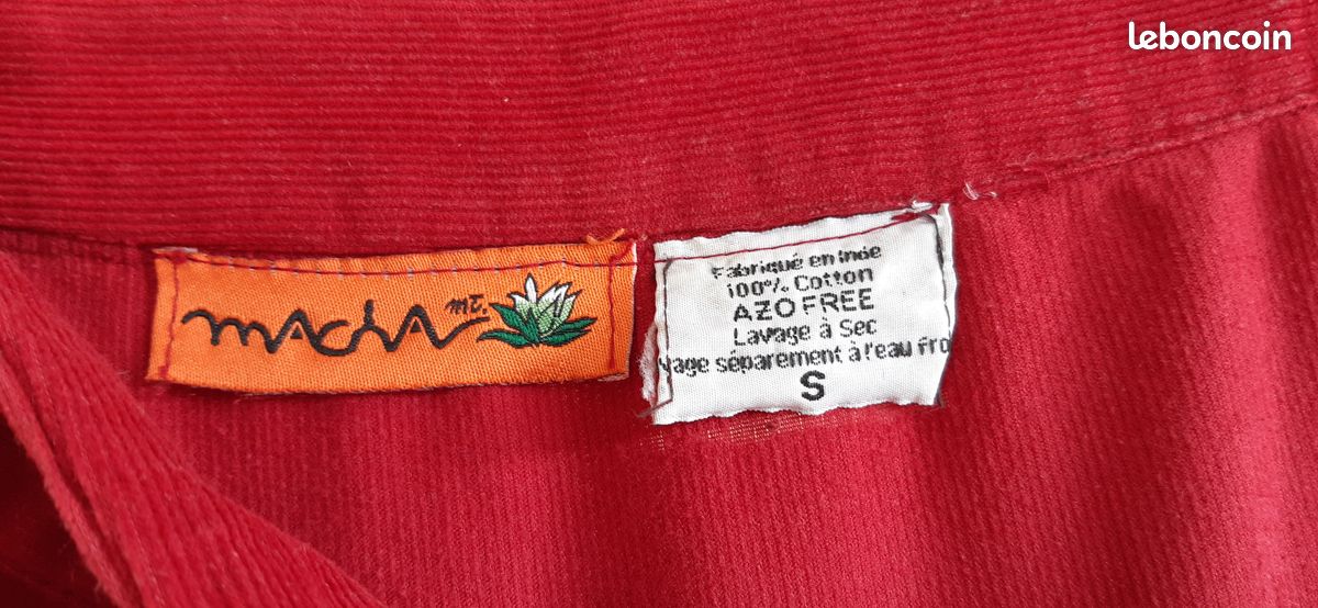 Jupe Sarouel velours rouge MACHA (image 4)
